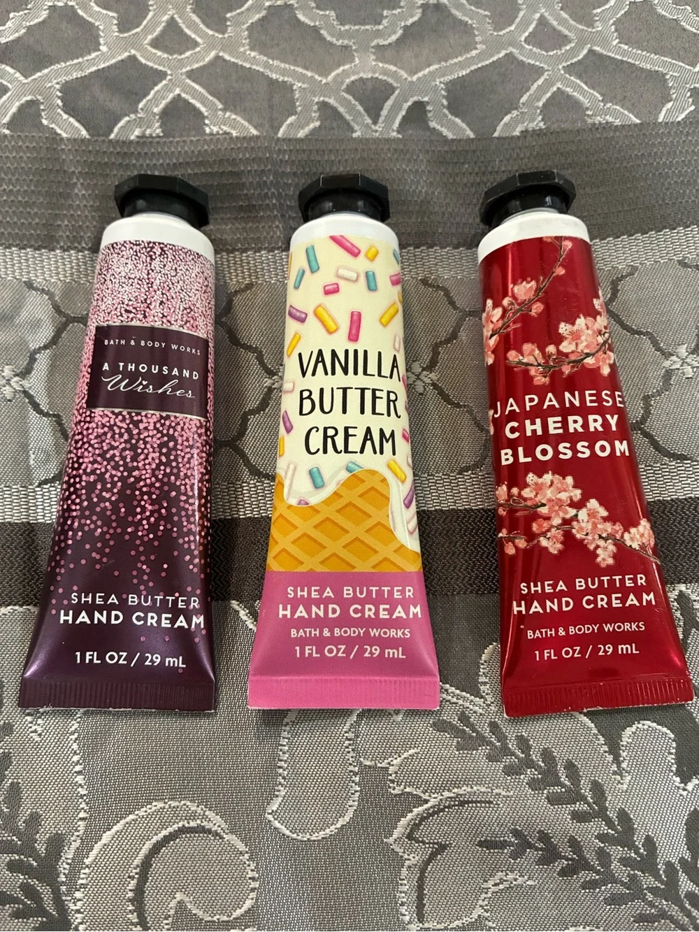 Bath & Body Works Mini Shea Butter Hand Cream Trio - Pink, Yellow, Red